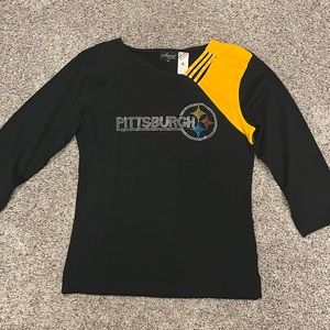 Pittsburgh Steeler rhinestone shirt, Small